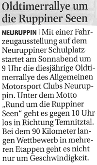 2010-09-09 - MAZ - Ruppiner Tageblatt - Seite 16 - Oldtimerrally
